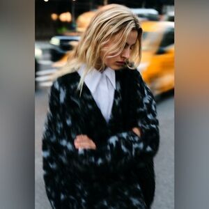 COS Tortoiseshell-Jacquard Alpaca-Blend Cardigan